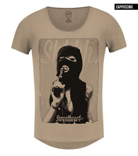 beige graphic shirts mafia girl tee