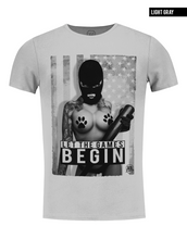 crew neck gangsta girl t-shirt