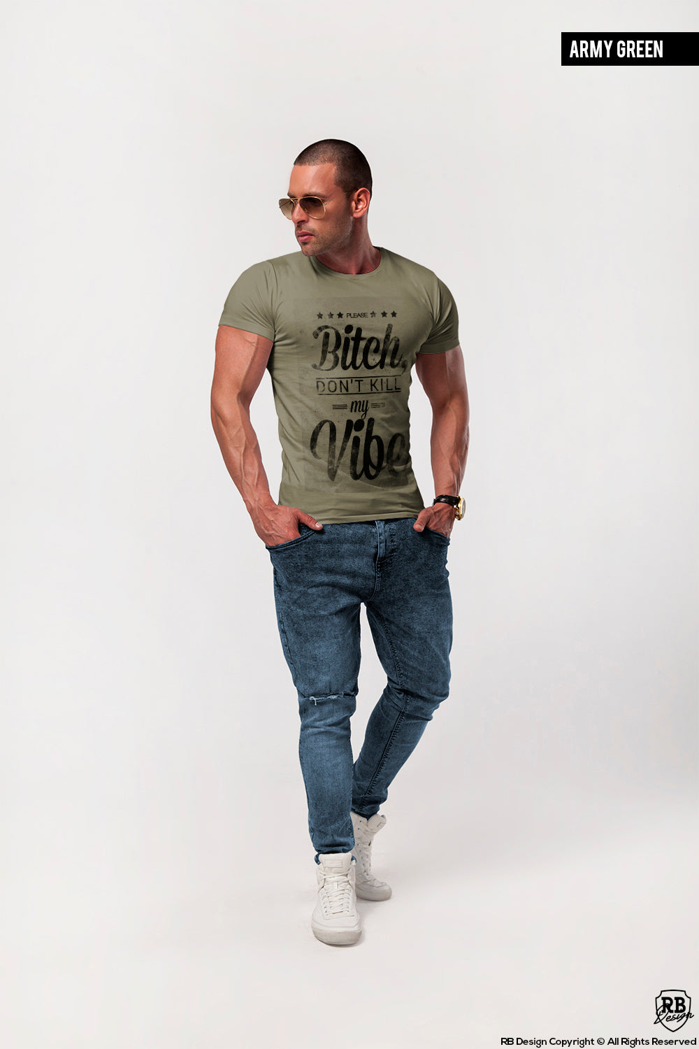 Funny Saying Mens T-shirt Bitch Please, Don't Kill My Vibe / color option / MD208
