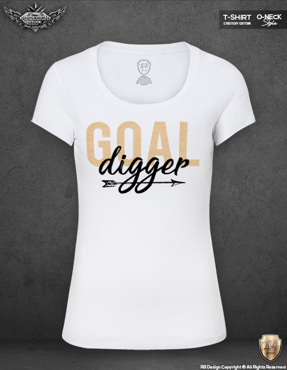 Buy BROKE MEMERS Over Size T-Shirt Goal Digger Meme Printed Regular Fit for  Women Cotton T-Shirts (Black) (S) at
