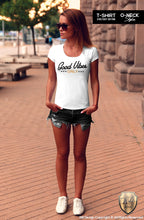 womens good vibes tee shirts