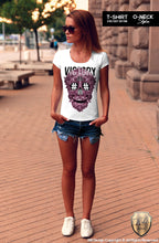 designer rose skull t-shirt