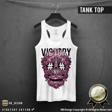 victory roses skull womens tank top