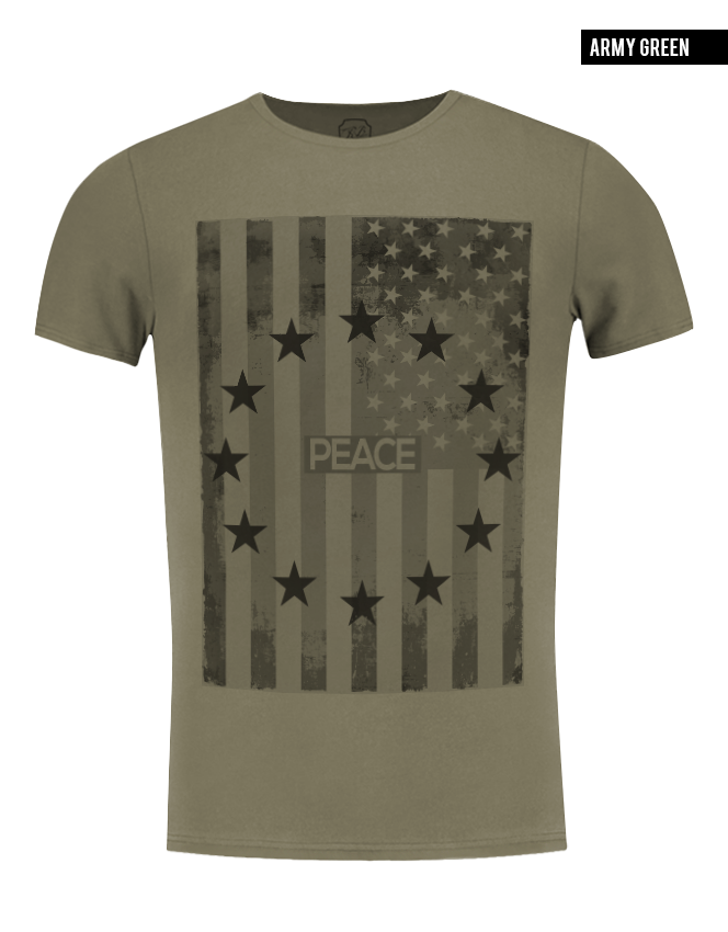 men's fashion khaki t-shirt