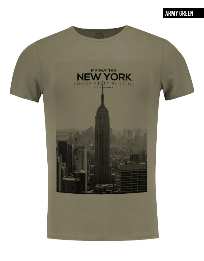 army green new york t-shirt