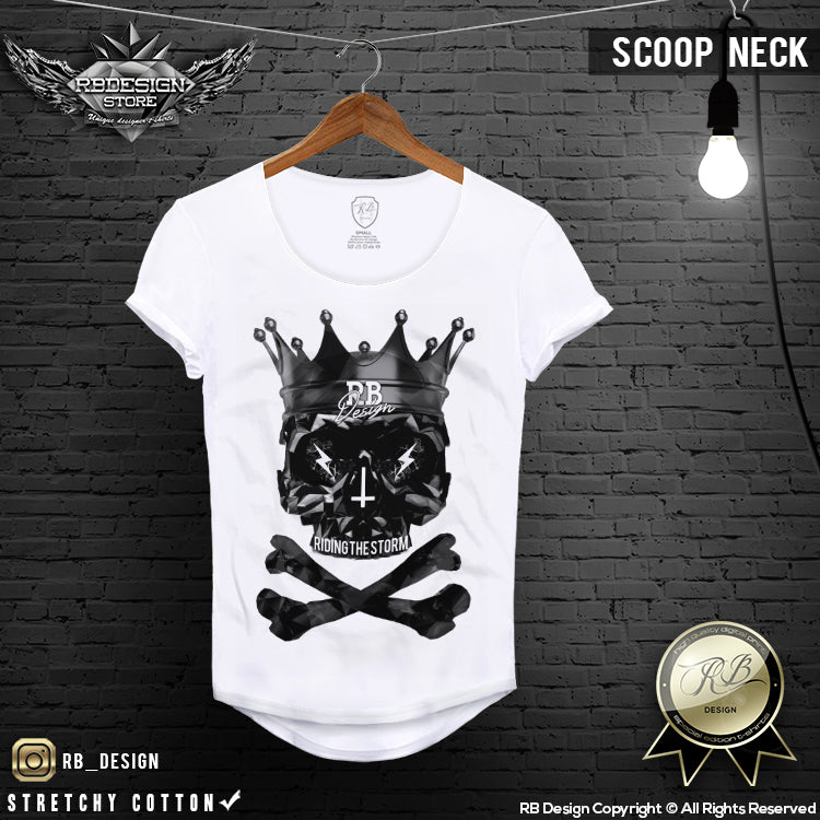 black crown skull t-shirt