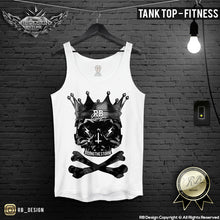 mens skull tank top