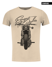 beige mens fashion bike t-shirt