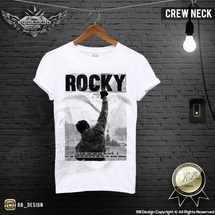 Rocky Balboa White Men's T-shirt MD276
