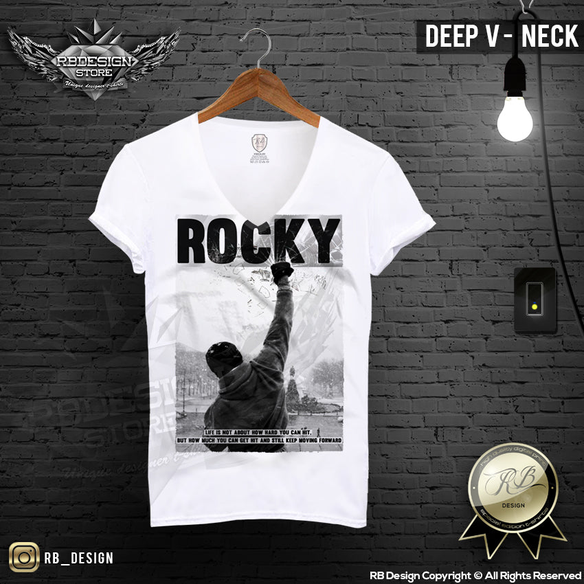 Rocky Balboa White Men's T-shirt MD276