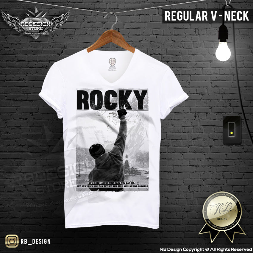 Rocky Balboa White Men's T-shirt MD276