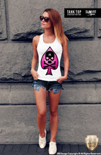womens skull tank top