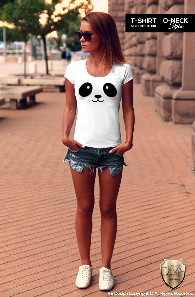cute animal lover gift panda tee