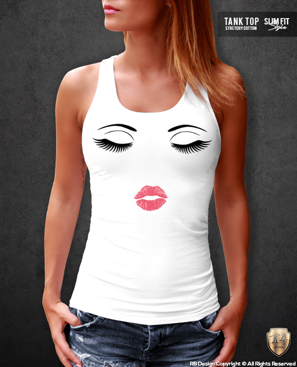 red lipstick womens shirt