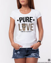 Pure Love Coffee Lover Women's graphic T-shirt WD316
