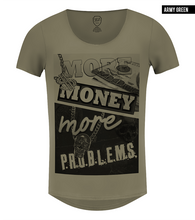 scoop neck khaki t-shirt