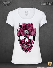 New York Manhattan Skull T-shirt Unique Ladies Graphic Tank Top WD346
