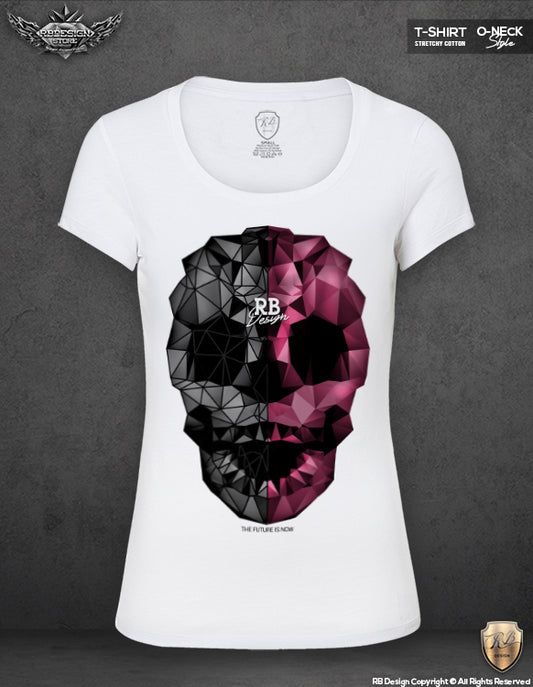 abstract skull t shirt