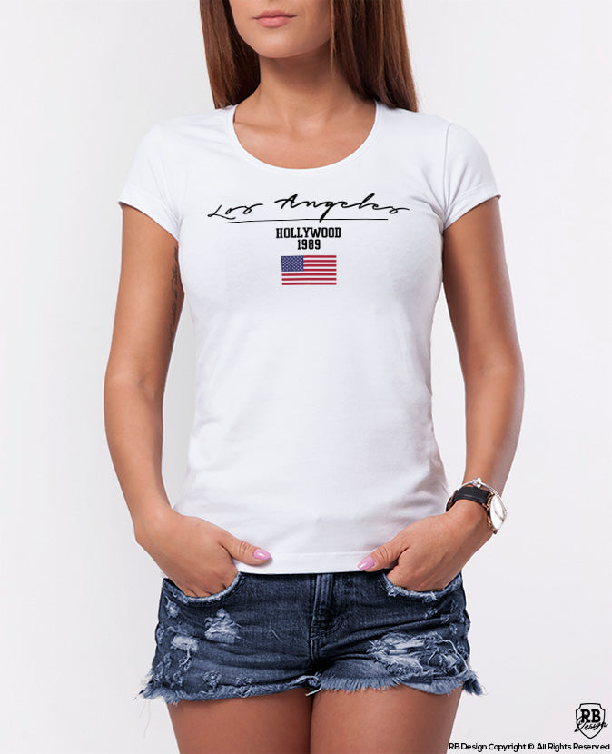 Los Angeles Hollywood Cool Women's T-shirt WD361 – RB Design Store