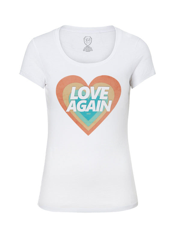 Vintage Colors Women's Graphic T-shirt "Love Again" WD369