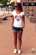 Vintage Colors Women's Graphic T-shirt "Love More" WD370