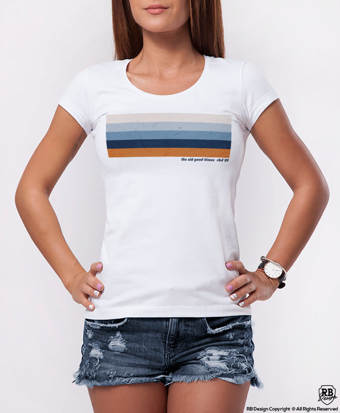Cool Women's T-shirt With Vintage Effect  WD371