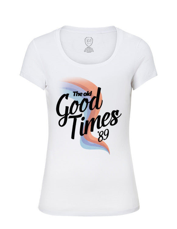 Women's T-shirt With Vintage Effect "The Old Good Times" WD373