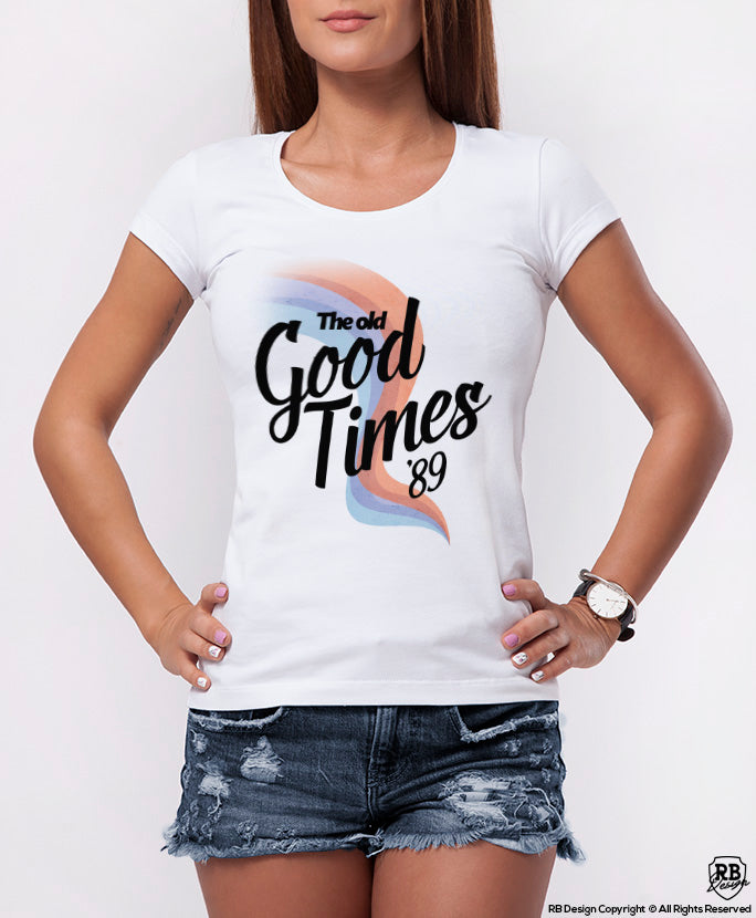 Women's T-shirt With Vintage Effect "The Old Good Times" WD373