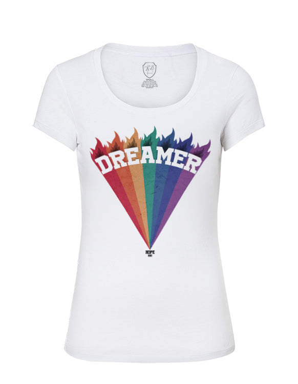 Vintage Colors  Women's Graphic Printed T-shirt "Dreamer" WD377