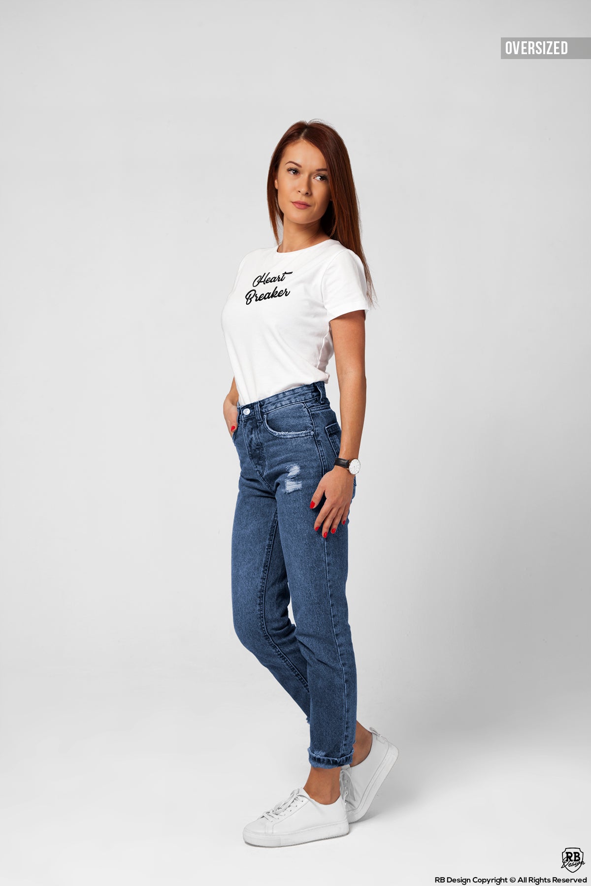 Women's T-shirt With Sayings "Heart Breaker" WTD382