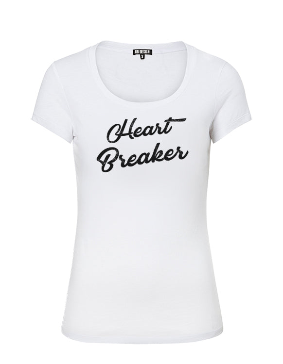Women's T-shirt With Sayings "Heart Breaker" WTD382