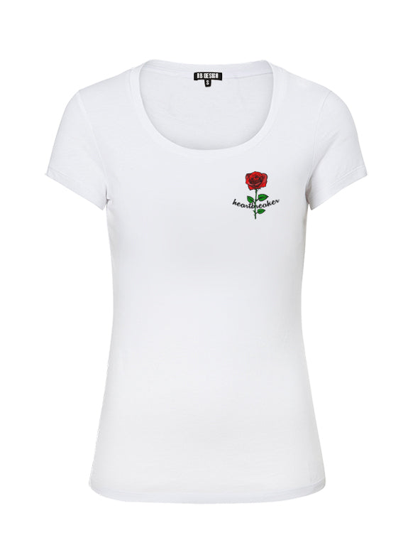 Trendy Women's T-shirt "Heart Breaker" WTD383