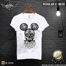 Modern Mickey Diamond Skull Mens T-shirt Wasted Youth MD388