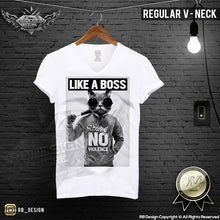 like a boss funny cat t-shirt