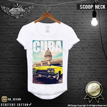 scoop neck old car t-shirt
