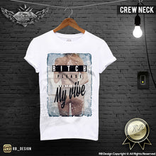 mens designer t-shirt naked girl crew neck