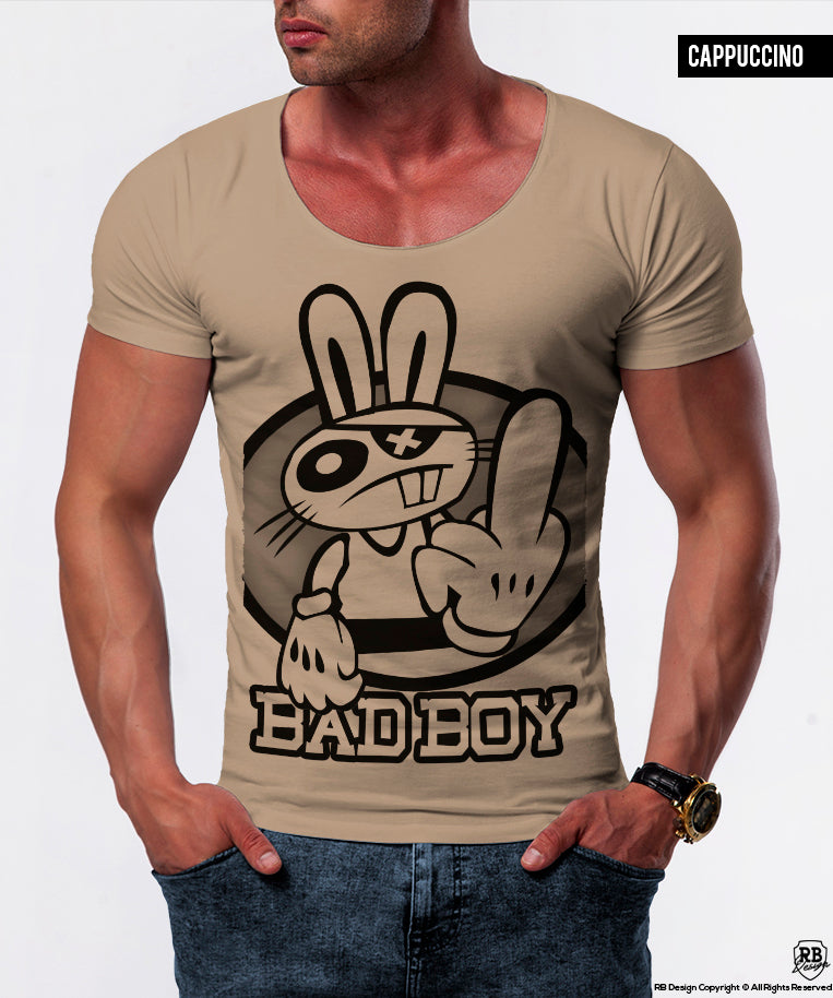 Men's Funny Graphic T-shirt "Bad Boy" / Color Option / MD457