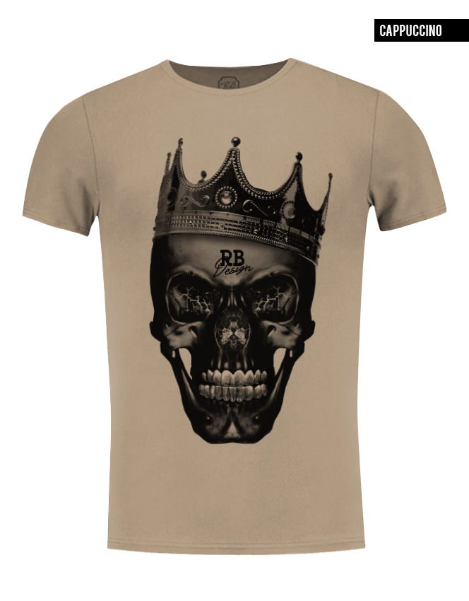 beige skull t-shirt