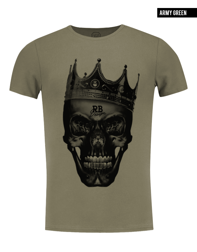army green fashion designer t-shirt