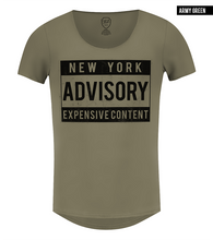 scoop neck t-shirt New york
