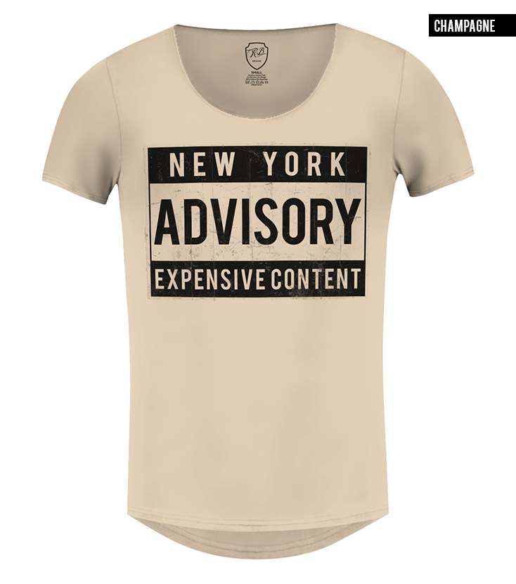 new york fashion t-shirt beige color