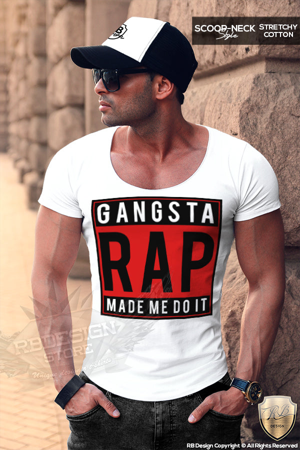 gangsta rap made me do it mens t-shirt