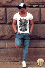 trendy designer skull t-shirt