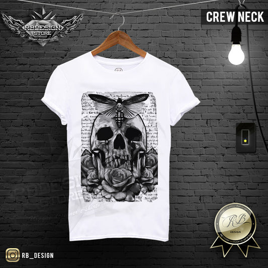 old vintage mens skull t-shirt