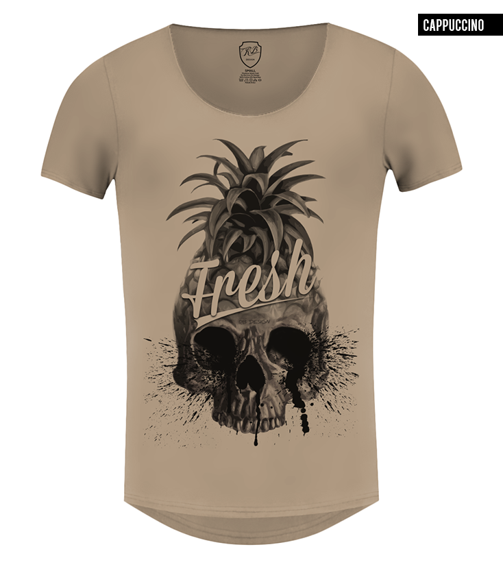 trending t-shirt pineapple skull tee