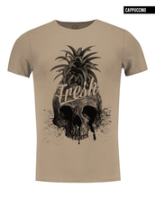 pineapple skull t-shirt beige