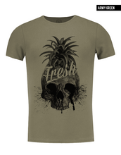 khaki pineapple t-shirt for men