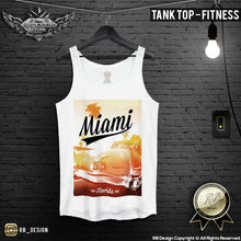 Miami Men's T-shirt Ocean Drive Old Cadillac Summer Sunshine Tank Top MD492