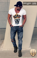 trendy outfit golden skull mens shirts