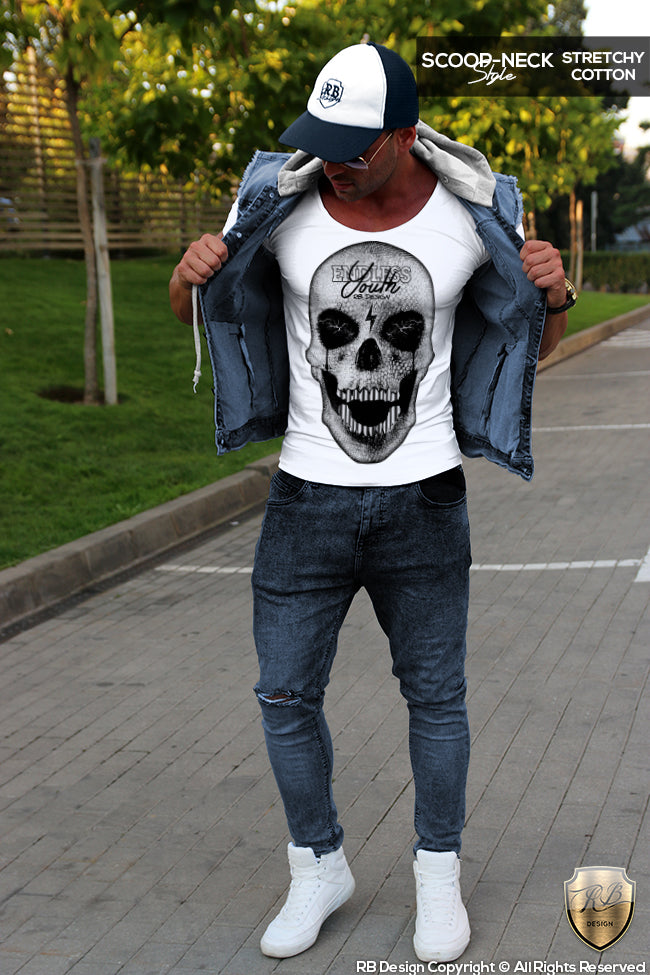 skull graphic t-shirts 